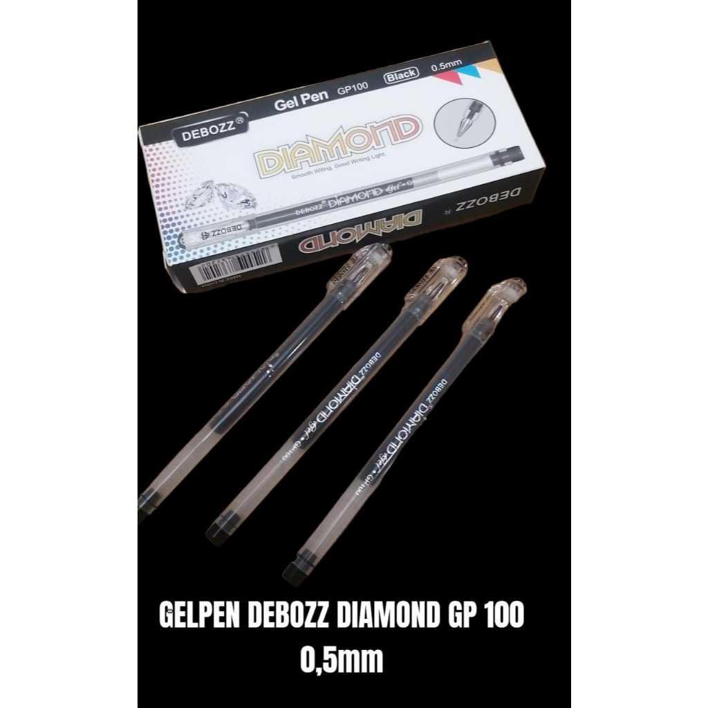 

(1 Pcs) Pulpen Debozz GP-100 Diamond / Gel Pen 0.5mm Debozz DB-100 Diamond