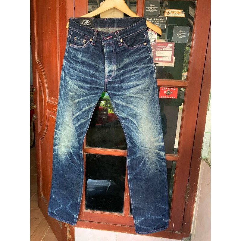 NYOEL JEANS ,DENIM BAHAN BEMBENG 16oz