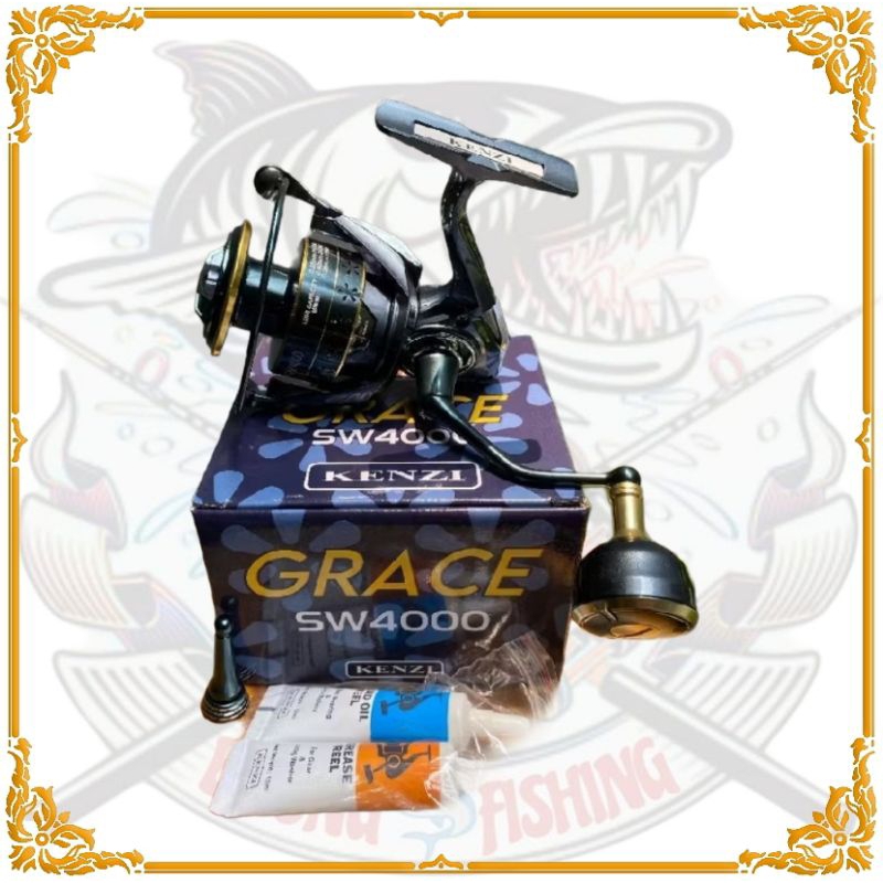 Reel spinning kenzi saltwater concept grace sw3000 sw4000 power handle