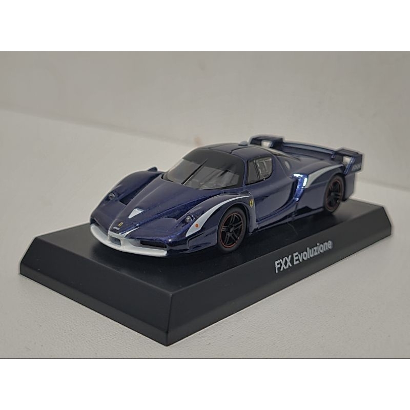 Minicar Ferrari FXX Evoluzione Blue - Merek Kyosho - 1/64