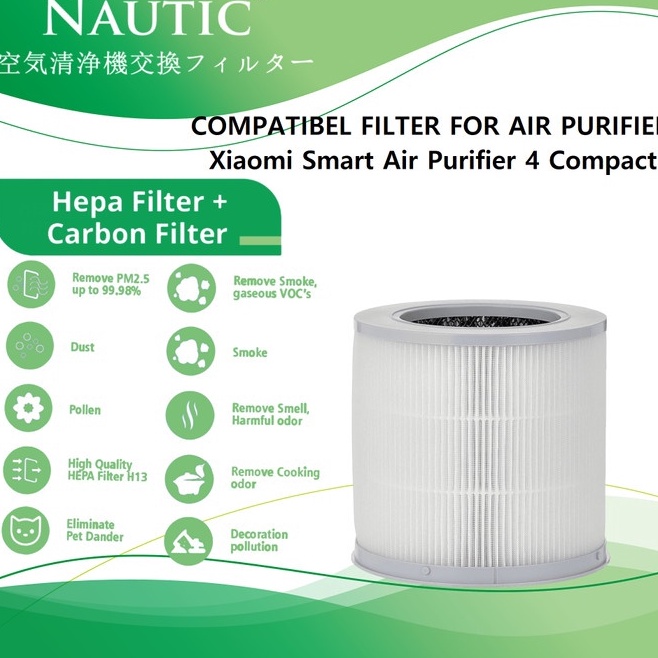 Super Hepa Air Purifier Xiaomi 4 Compact H13 Xiaomi Smart Air Purifier 4 Compact
