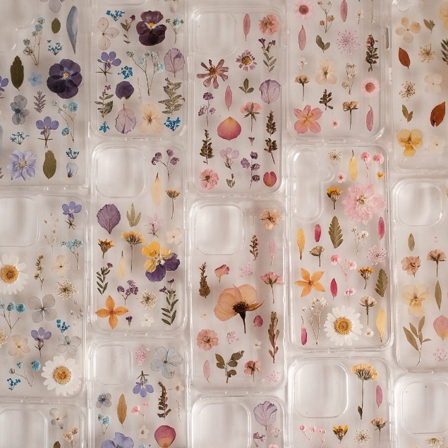 Custom Phone Case Handmade dari Bunga Kering | Bunga Press | Resin | Casing HP