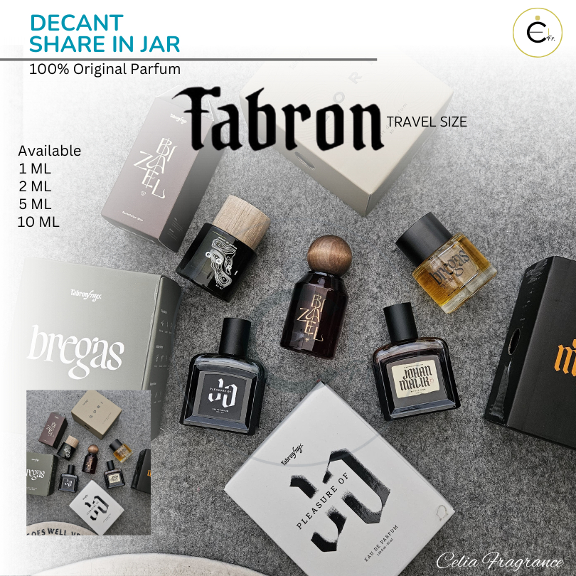 FABRON FRAGS Decant (Share in Jar) – Travel Size FABRON FRAGS JOHAN MALIK PLEASURE OF JO GORI BREGAS