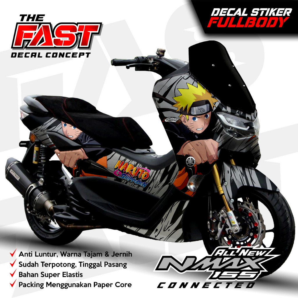 (ANTILUNTUR) Decal Stiker Nmax New Stiker Yamaha Nmax 155 New Fullbody Simple Kece Decal stiker nmax