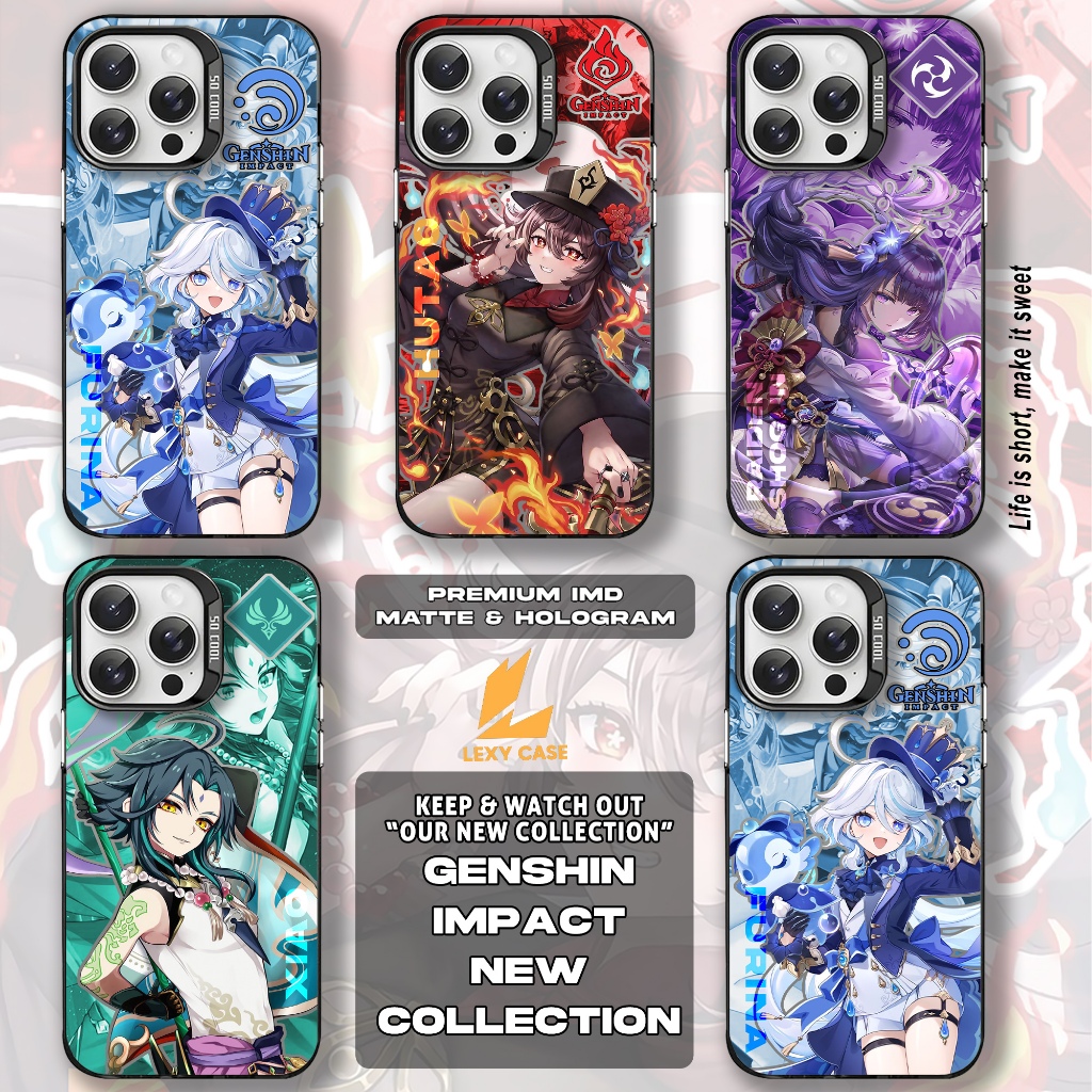 Case Genshin Impact SM569 IMD Poco F3 F4 M3 M5S M6 X3 X5 X6 Premium Matte Hard Casing
