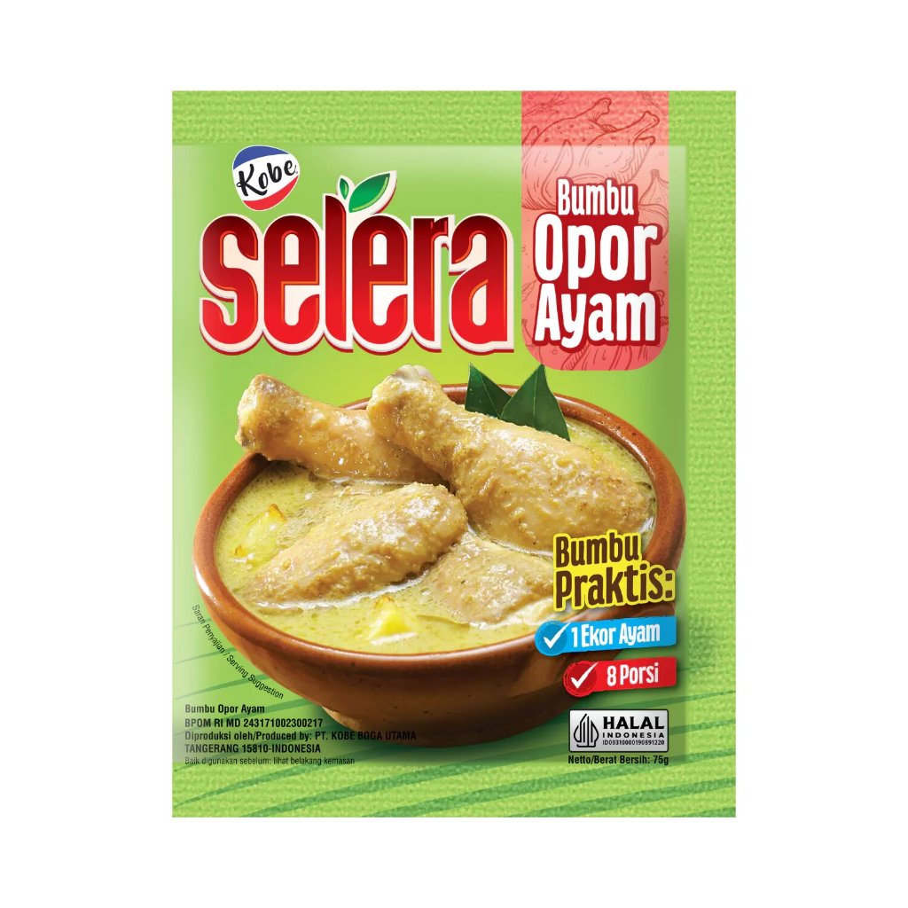 

KOBE Selera Bumbu Instan Opor Ayam 75gr