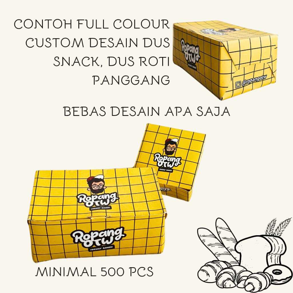 

Box Dus Nasi Paper Kotak Makanan Catering Motif Custom Duplek 310 Gram Size 19.5 x 16.5 x 7 Cm