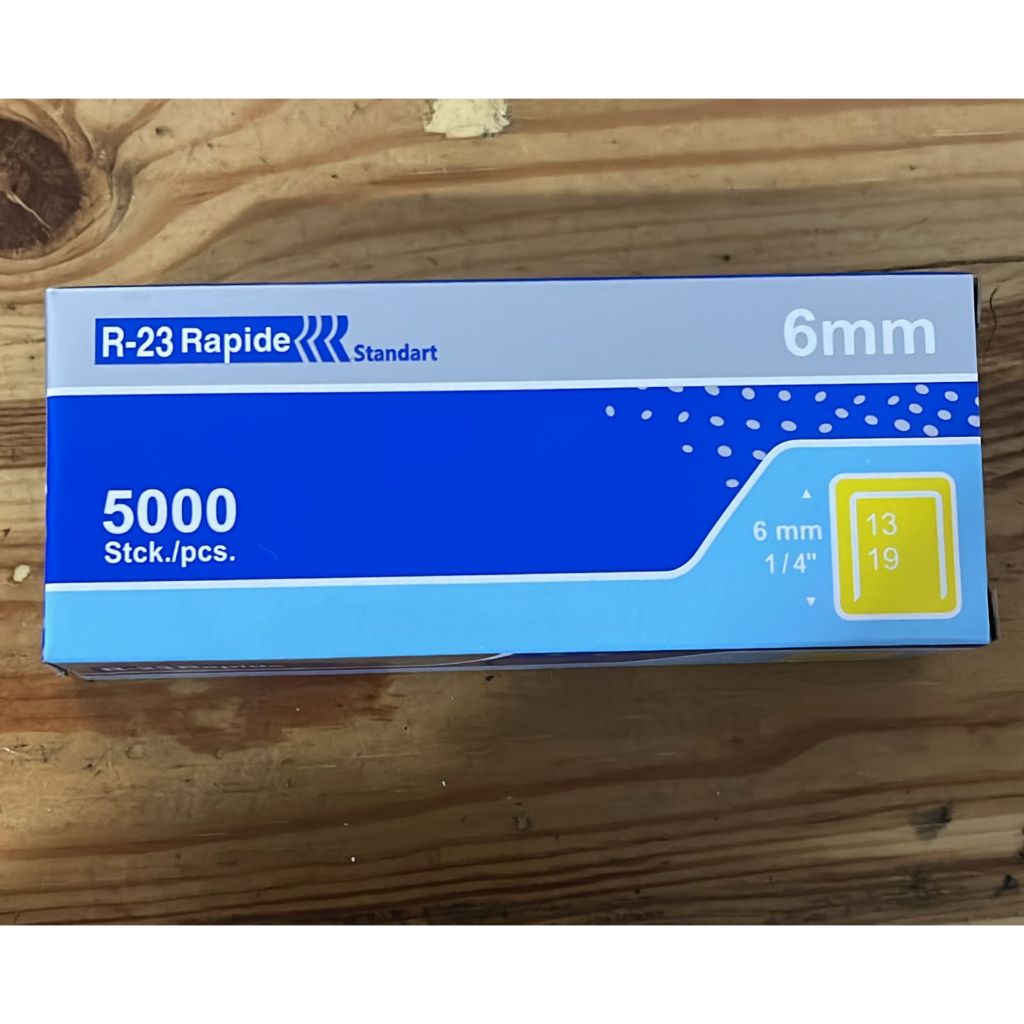 

Isi Refill Staples Gun Tacker Rapide R23 Manual 6mm 1/4" 13/6 mm