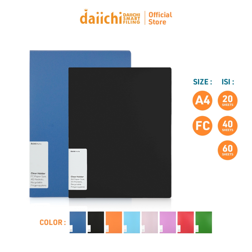 

DAIICHI - DOCUMENT MAP FILE DOKUMEN KEEPER CLEAR HOLDER DISPLAY BOOK DAIICHI DPR2 FILE ORGANIZER