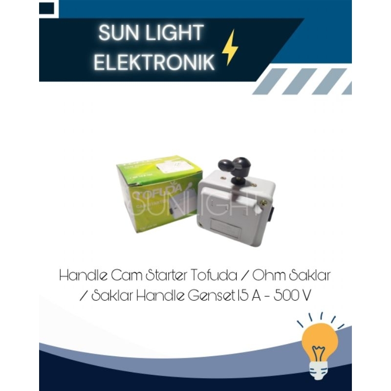 Handle Cam Starter Tofuda / Saklar Handle Genset / Ohm Saklar 3 Pole 15A