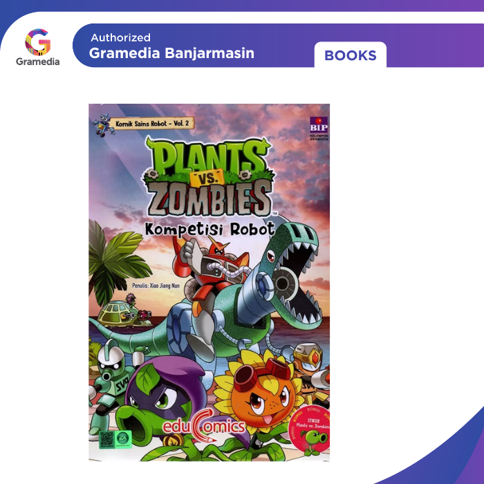 Gramedia Banjarmasin - Educomics Plants vs Zombies Komik Sains Robot: Kompetisi Robot