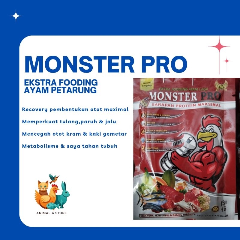 Monster Pro Extra Fooding Ayam Petarung