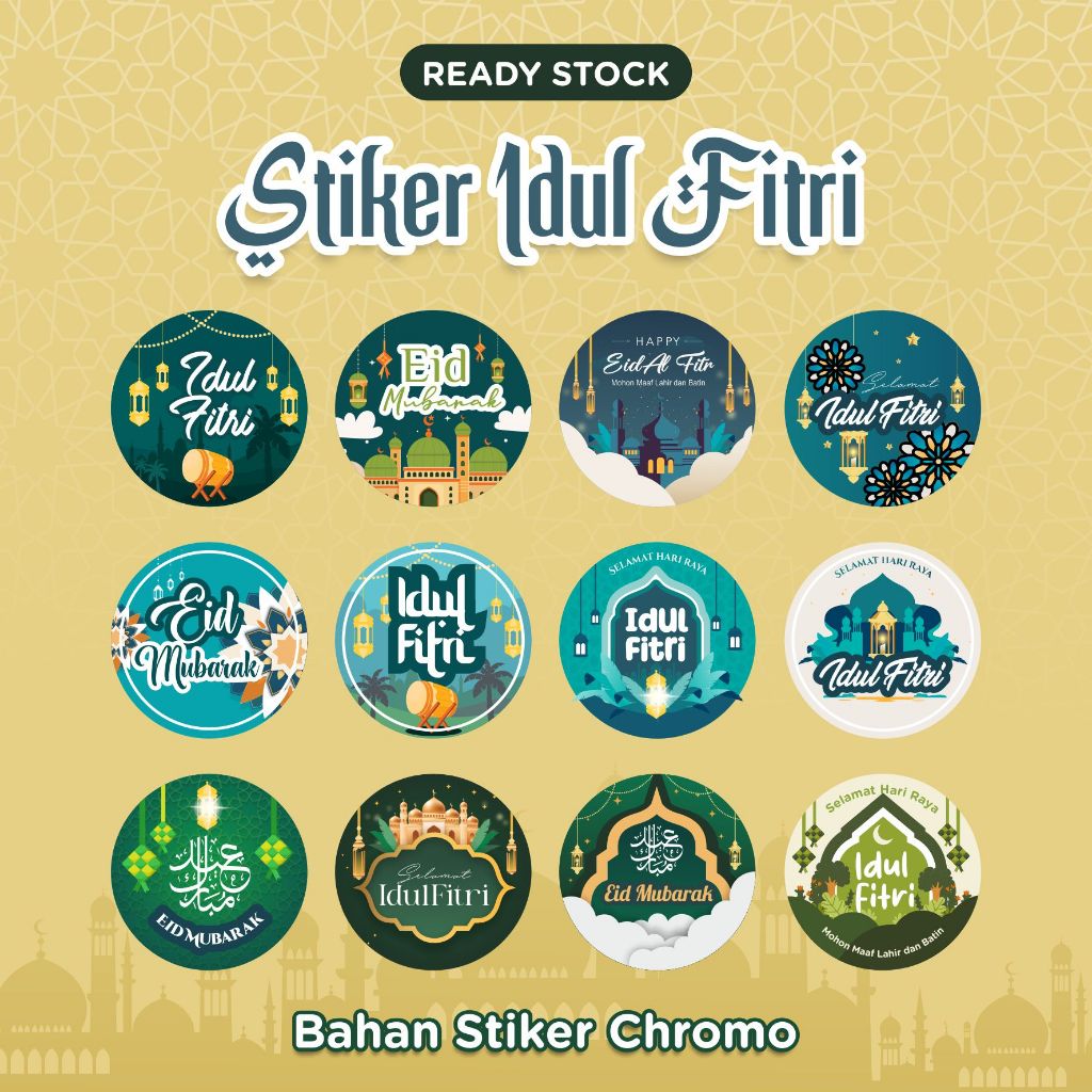 

STIKER EDISI IDUL FITRI STIKER HAMPERS - STIKER BULAT IDUL FITRI | STIKER TOPLES LEBARAN
