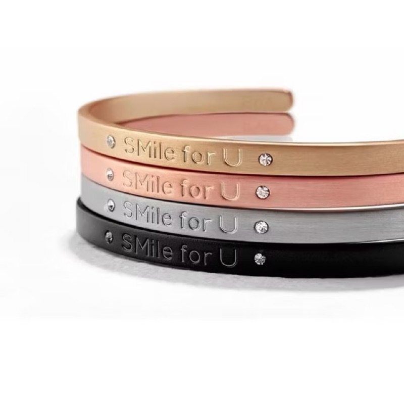 EXO SMILE FOR U BRACELET X UNICEF GELANG WARNA ROSEGOLD (preloved)