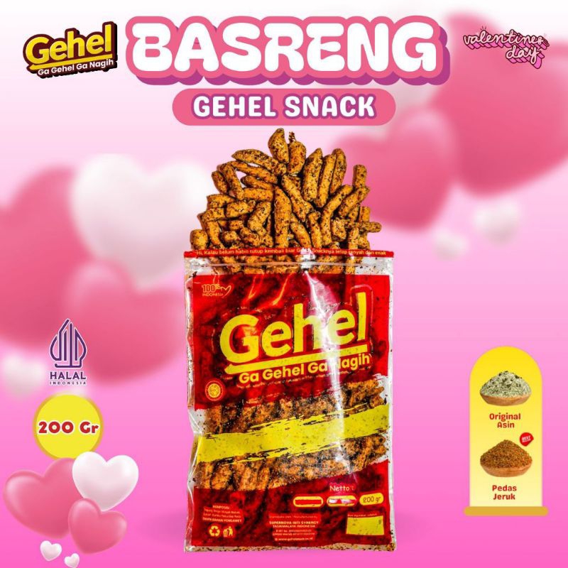 

(ORI) Basreng 200gr Gehel _ Makanan Ringan Siap Santap