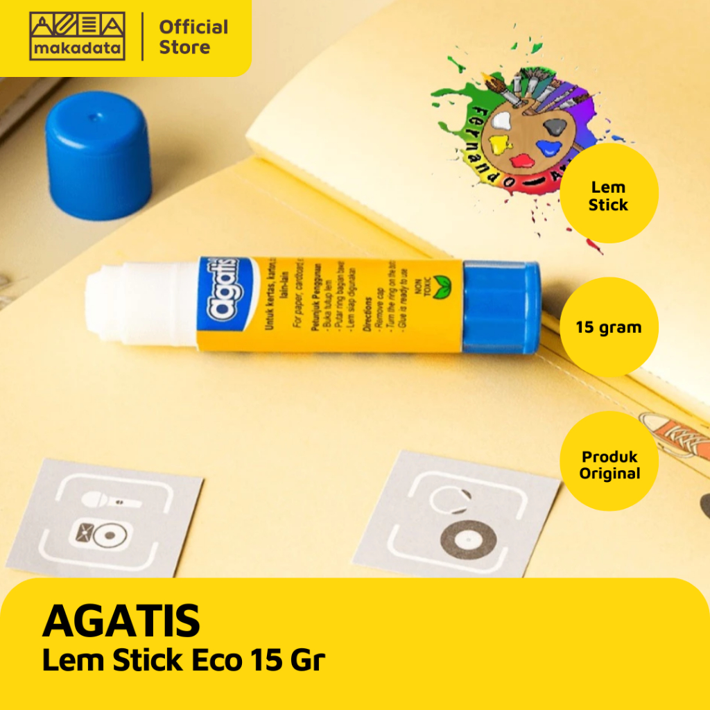 

GLUE STICK | LEM BATANG PUTAR AGATIS ECO 15GR (GG15-LS2401) (1PCS) MURAH