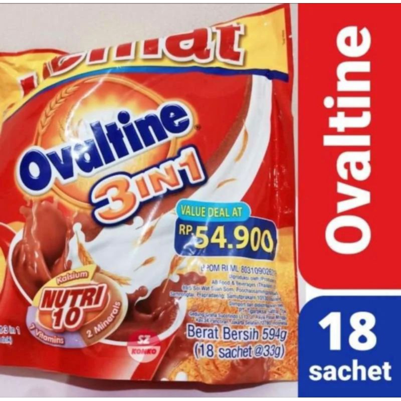 

OVALTINE 3 IN 1 ISI 594 GRAM (18 STIK@33 GRAM )