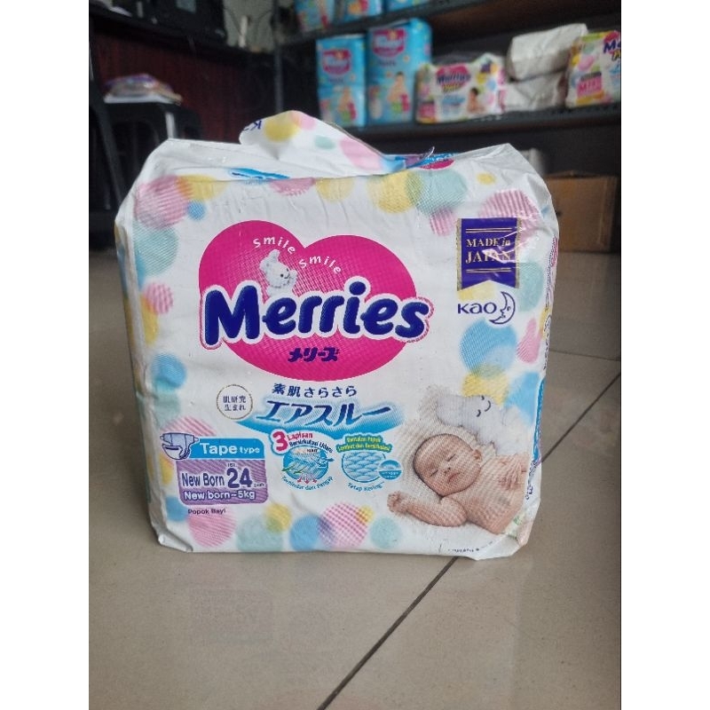 pampers merries premium japan newborn nb24 tipe perekat PROMO