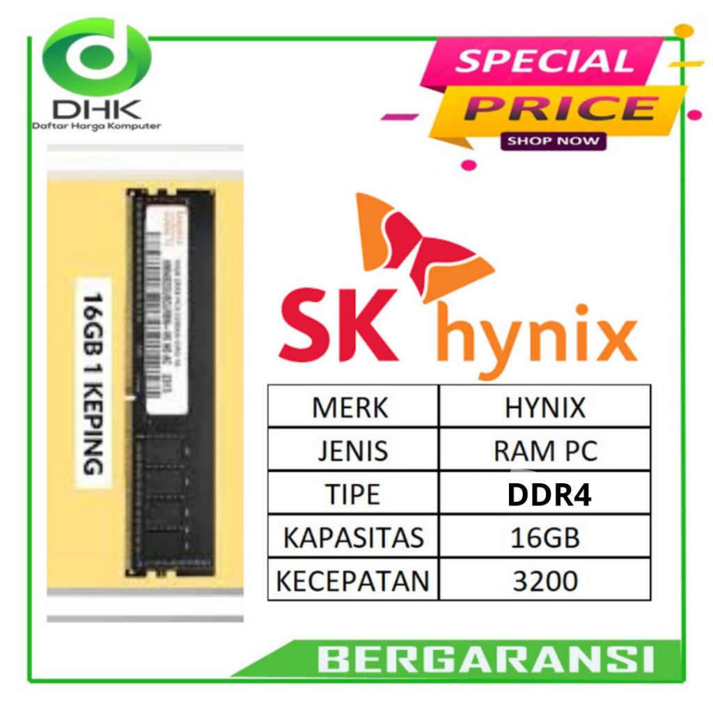 RAM LONGDIM HYNIX DDR4 16GB 3200