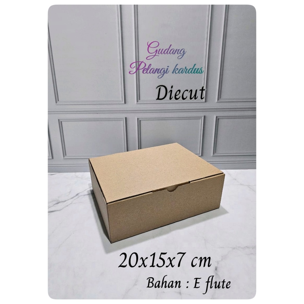 

Kardus karton Uk. 20x15x7 cm...Model diecut/pizza