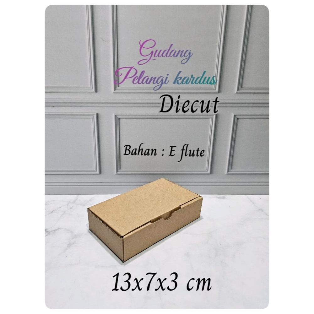 

Kardus karton Uk. 13x7x3 cm...Model diecut/pizza