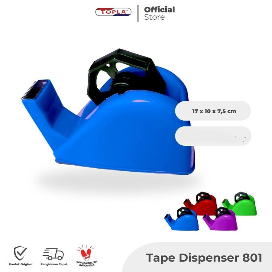 

Tape Dispenser Topla 801 ( Tape Cutter Pemotong Isolasi )