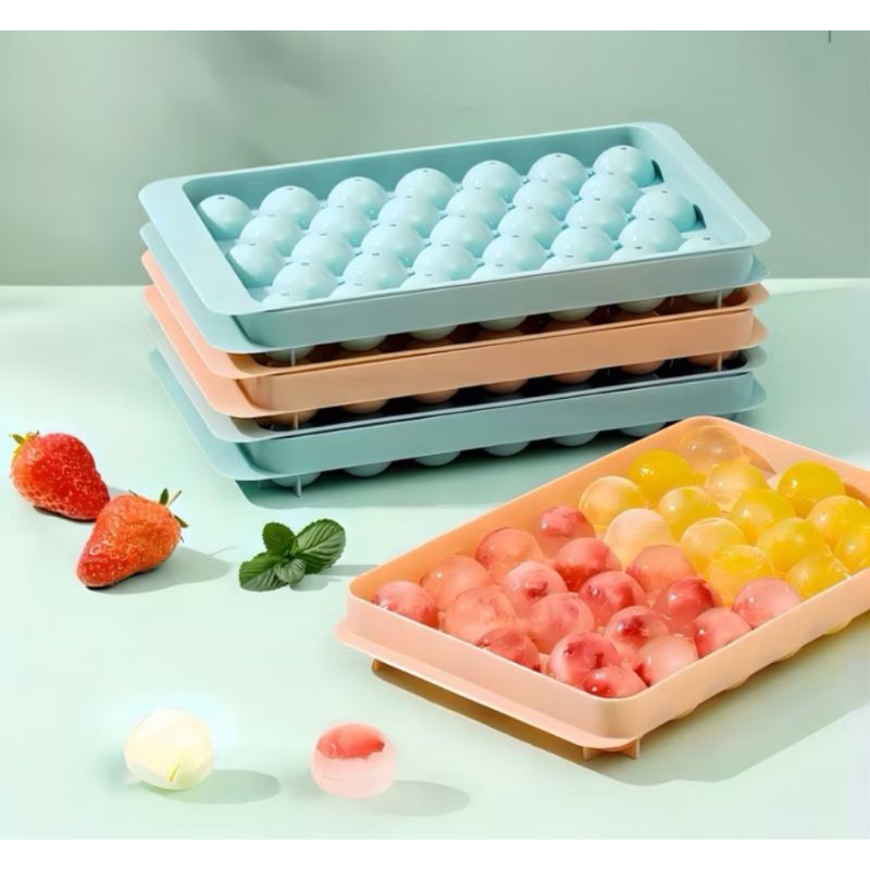 cetakan es batu jelly bulat isi lubang 33