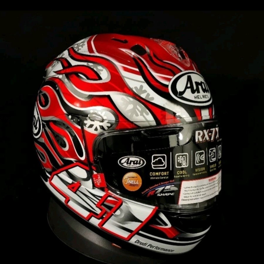 ARAI HELM RX-7X HAGA GP| RED BLACK | ARAI FULLFACE