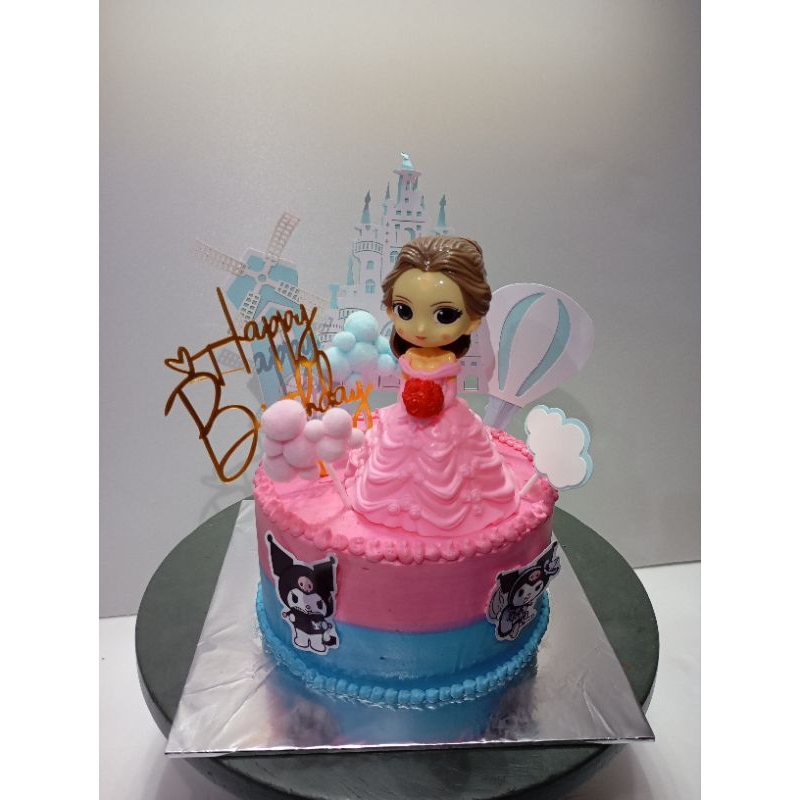 

kueulangtahun/karakterprincespink/minicake/ukuran20bulat