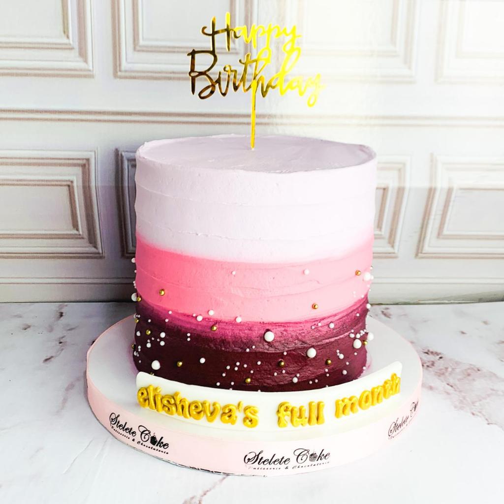 

Kue Ulang Tahun/Birthday cake/Kue Tema Pink/Kue Gradasi Pink/Kue Birthday Jakarta