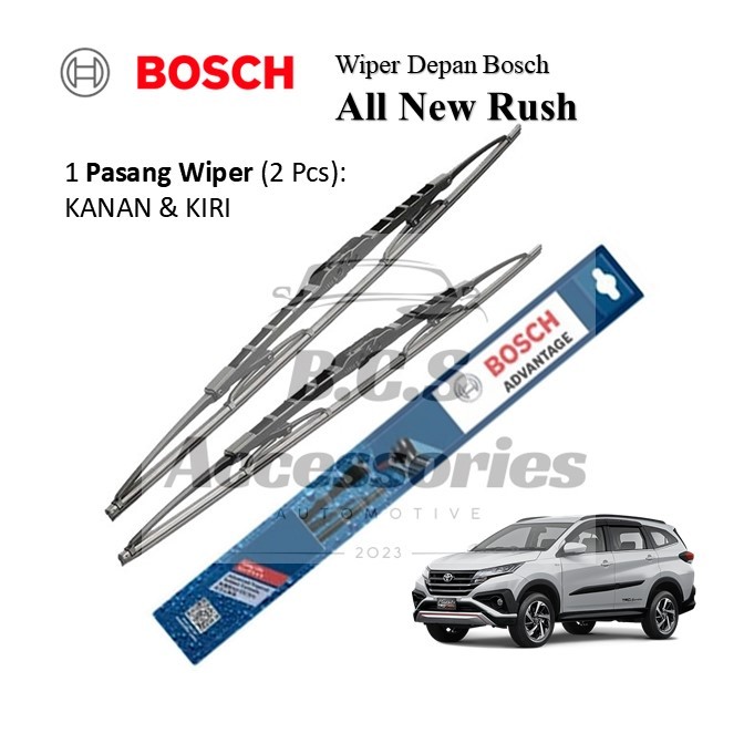 Wiper Blade Mobil All New Rush / Rush Old Bosch Original - Wiper Depan Mobil - Windshield