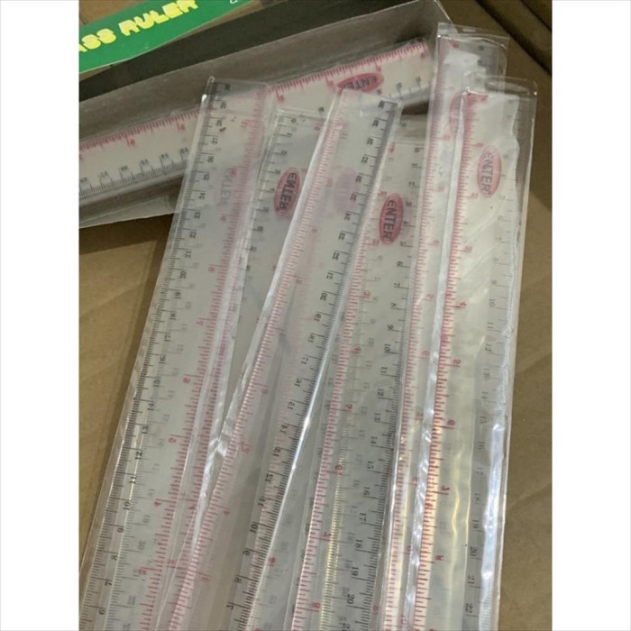 

Penggaris Plastik 30 cm Enter / Ruler