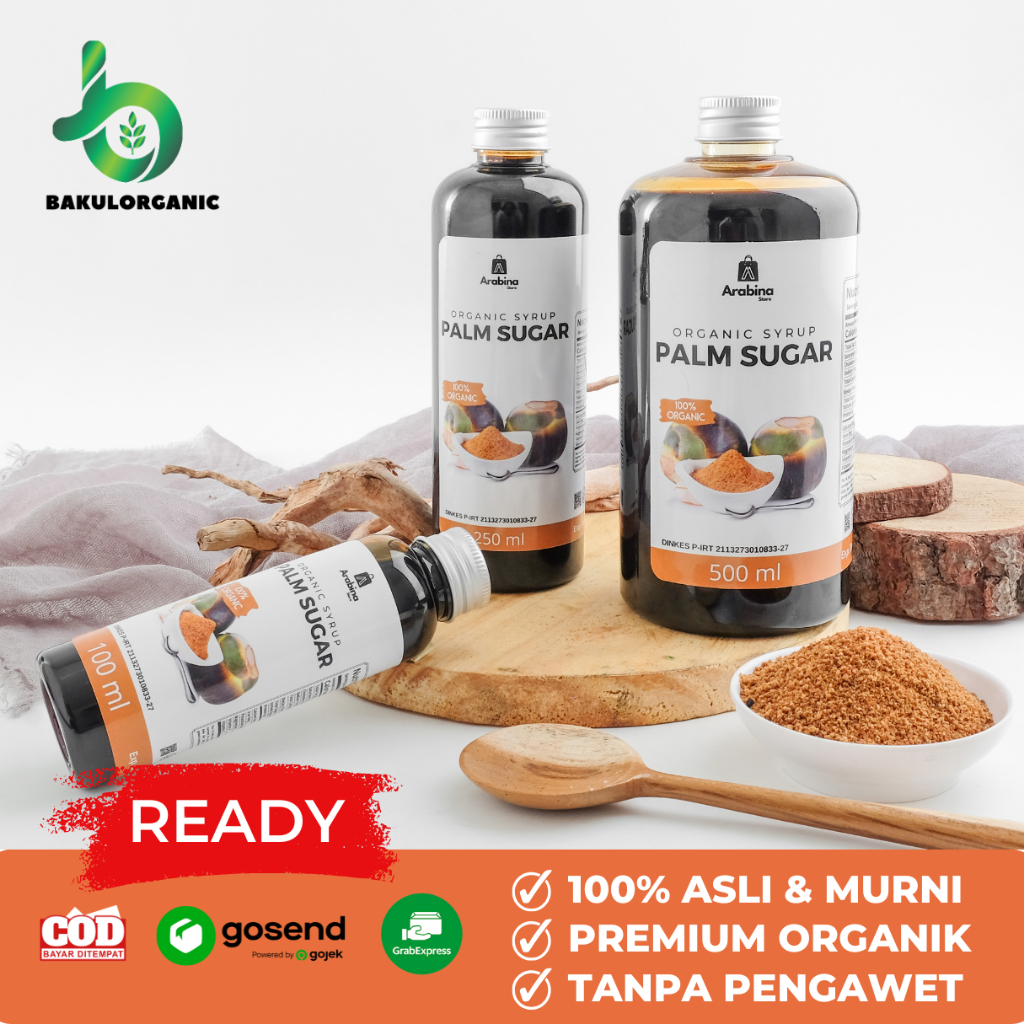 

Bakulorganic Gula Aren Cair Asli 100% Organik Asli Bubuk Tanpa Pengawet Untuk Kopi