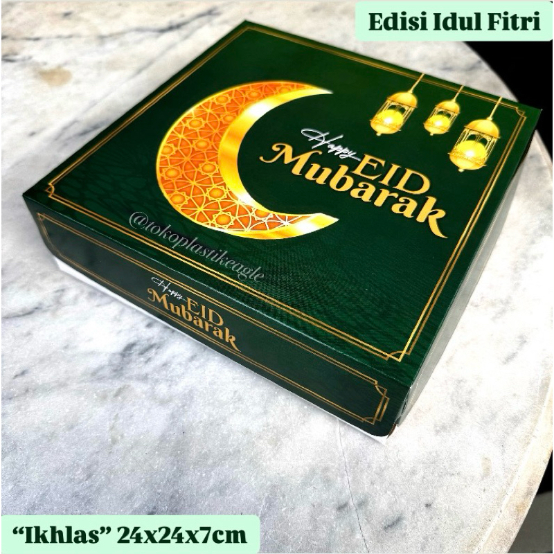 

[EDISI IDUL FITRI] Dus Lebaran "IKHLAS" uk 24x24x7cm