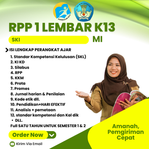 

RPP 1 LEMBAR SKI KELAS 1,2,3 MI KURIKULUM 2013