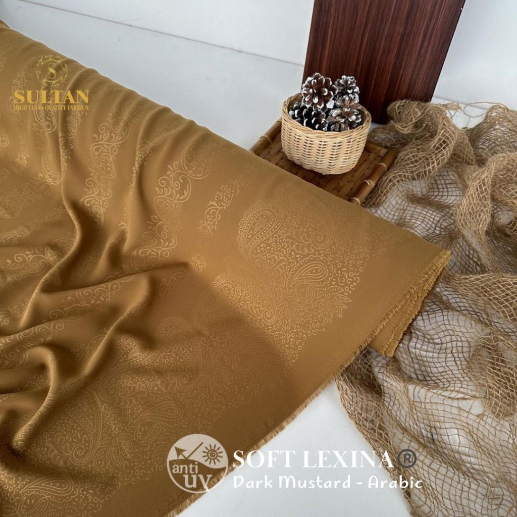 Kain Abaya Sultan Soft Lexina Anti Uv UPF 30 Emboss ARABIC