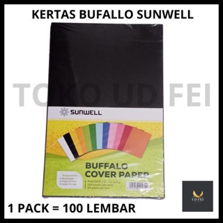

(1 PACK = 100 LEMBAR) Kertas Bufallo hitam/ Kertas Buffallo Warna/ Kertas Warna/ Kertas Bufallo F4