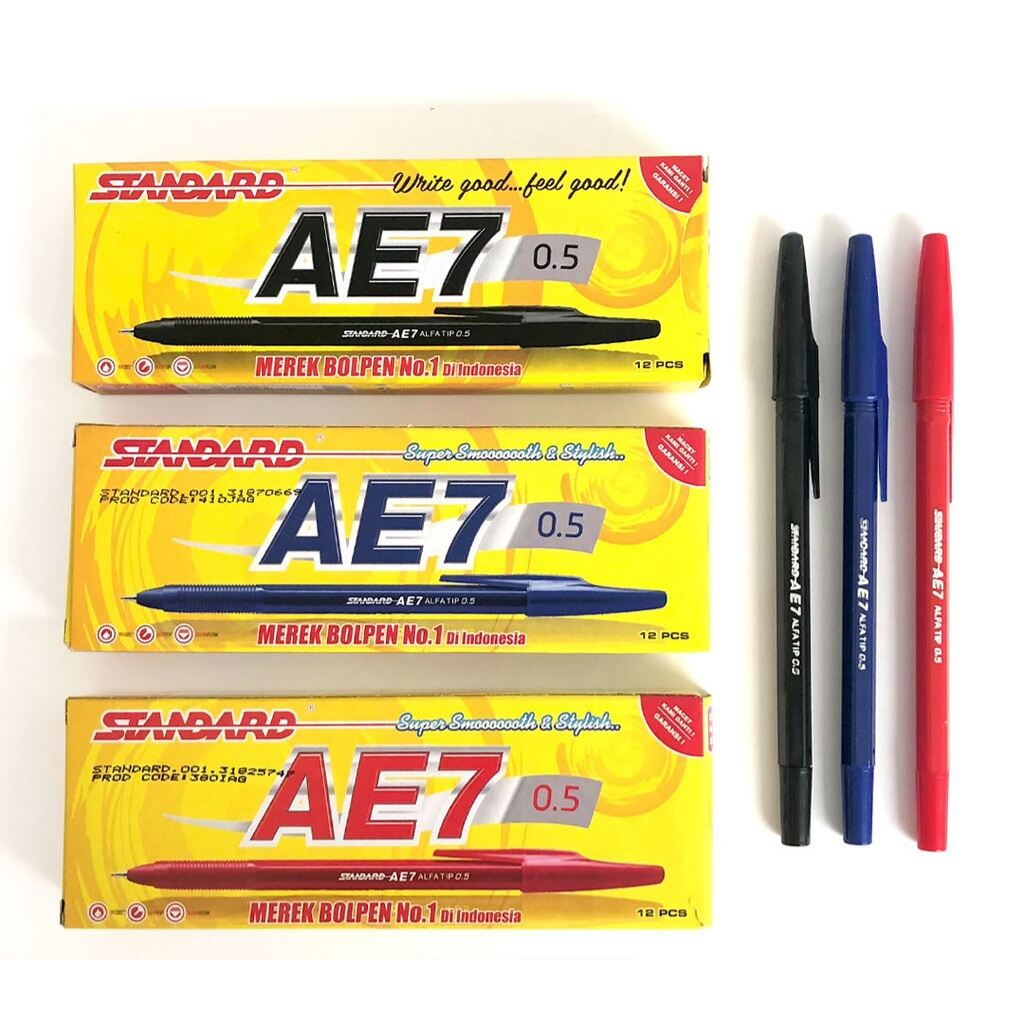 

STANDART | PULPEN / BALLPOINT AE7 0,5MM ( PACK )