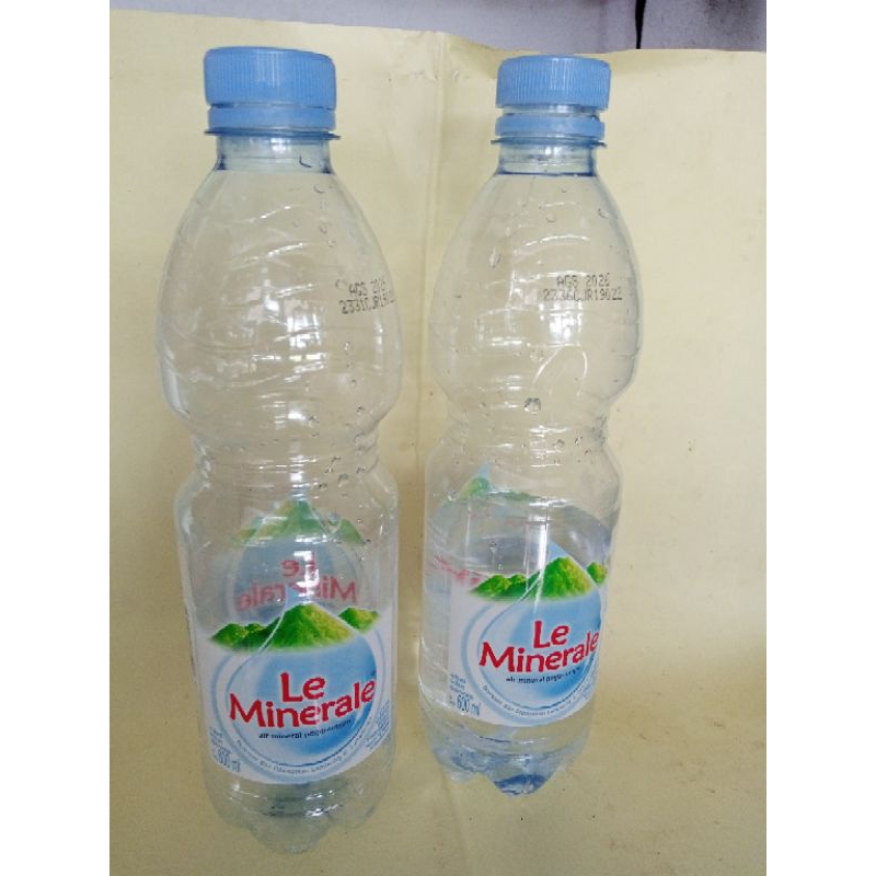 

botol bekas minuman Le mineral//orange water//600ml