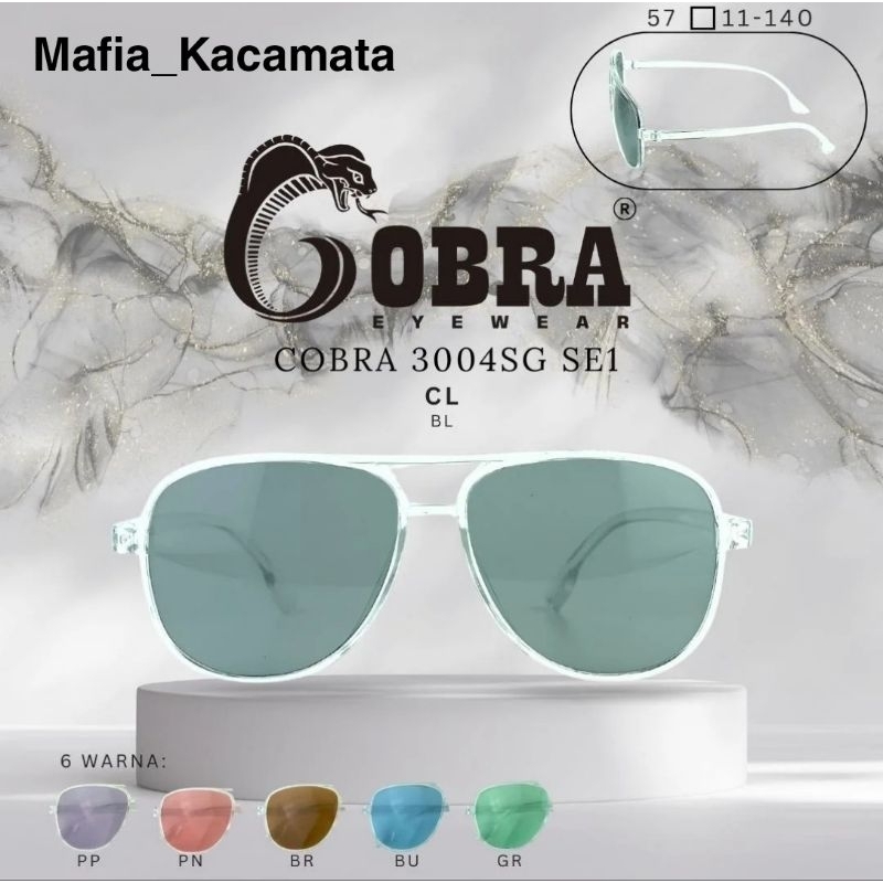 Kacamata Sunglases COBRA Model Aviator Bahan Plastik,Kacamata Sunglases Murah,Kaca Aviator Murah