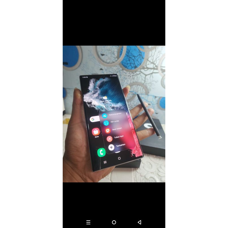 JUAL HP SAMSUNG S22 ULTRA 5G RAM 12/512GB ORIGINAL SEIN MULUS FULLSHET