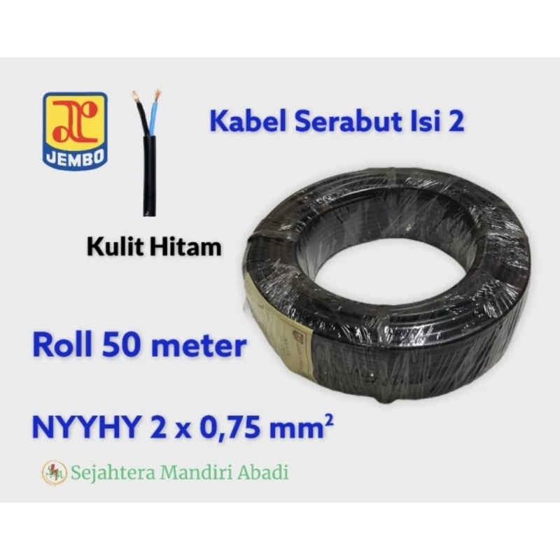 Kabel NYYHY 2x0,75 Jembo @50m