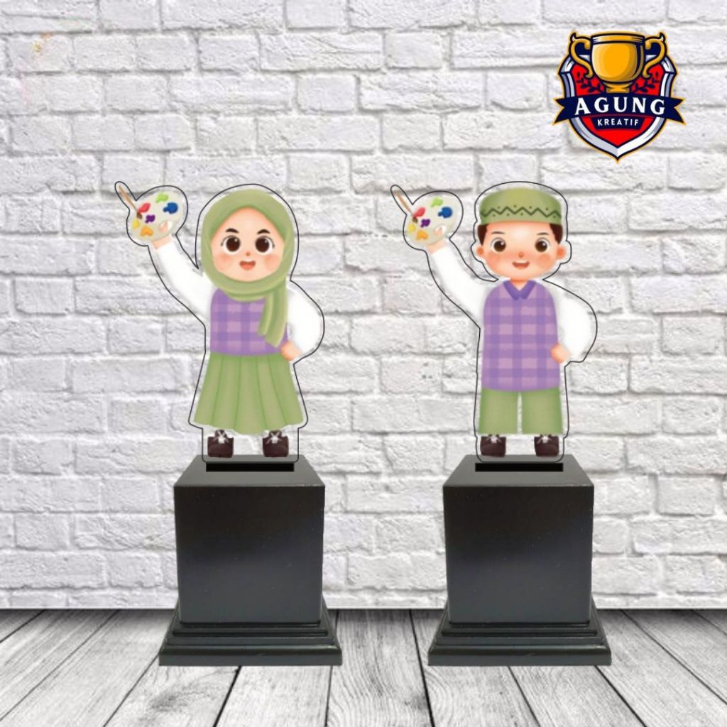 Piala Mewarnai Anak Islami Piala Menggambar Anak Paud Piala Menggambar Akrilik