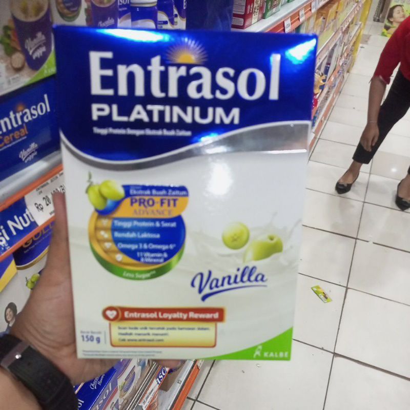 

ENTRASOL PLATINUM VANILLA 150G EXP 12 MEI 2026