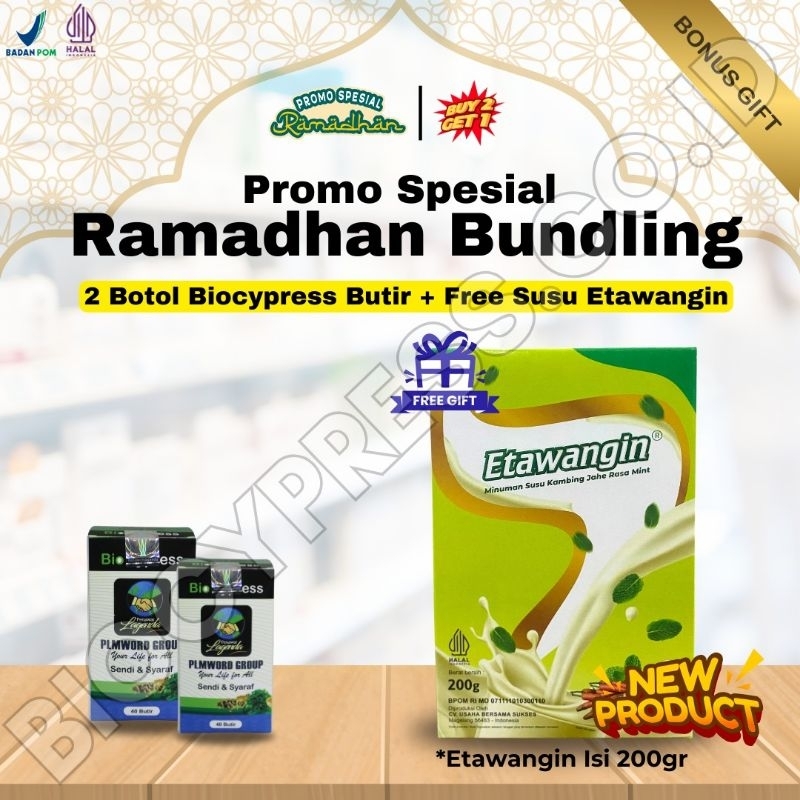 Etawangin BioCypress, Sendi Saraf, Antioksidan, Detox, Stamina dan Pertumbuhan Sel Sel Baru