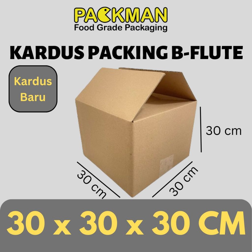 

KARDUS PACKING 30x30x30 cm / BOX KARTON CORUGATED B-FLUTE / PACKING ONLINE