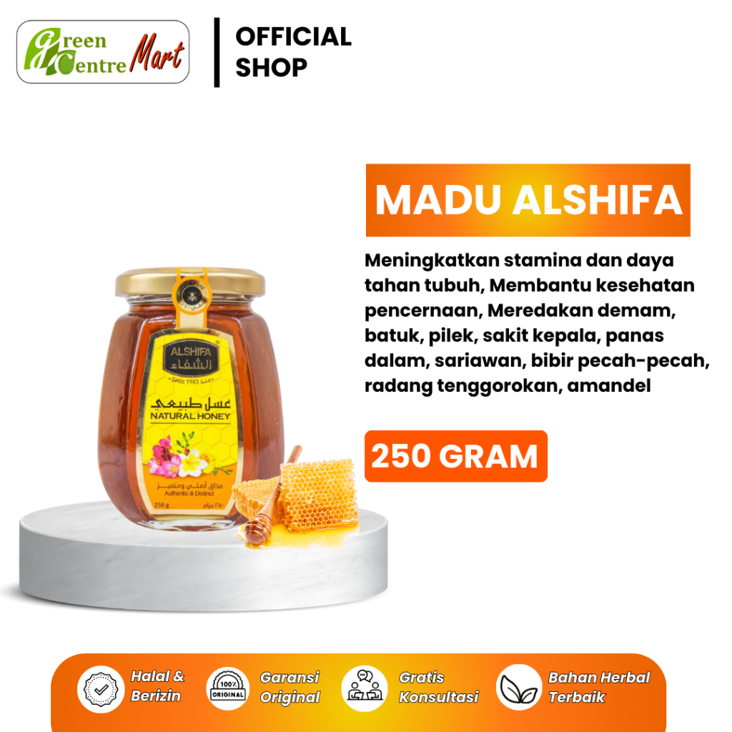 MADU AL SHIFA 250GR MADU MURNI MADU ASLI AL SHIFA