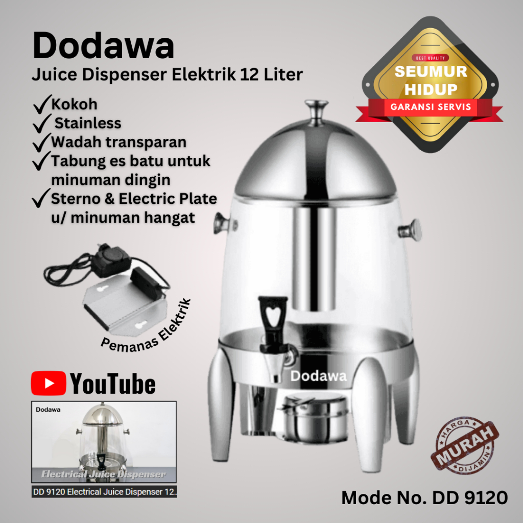 Juice Dispenser Elektrik (Panas & Dingin) / Tungku api dan pemanas elektrik / Coffee Dispenser minum