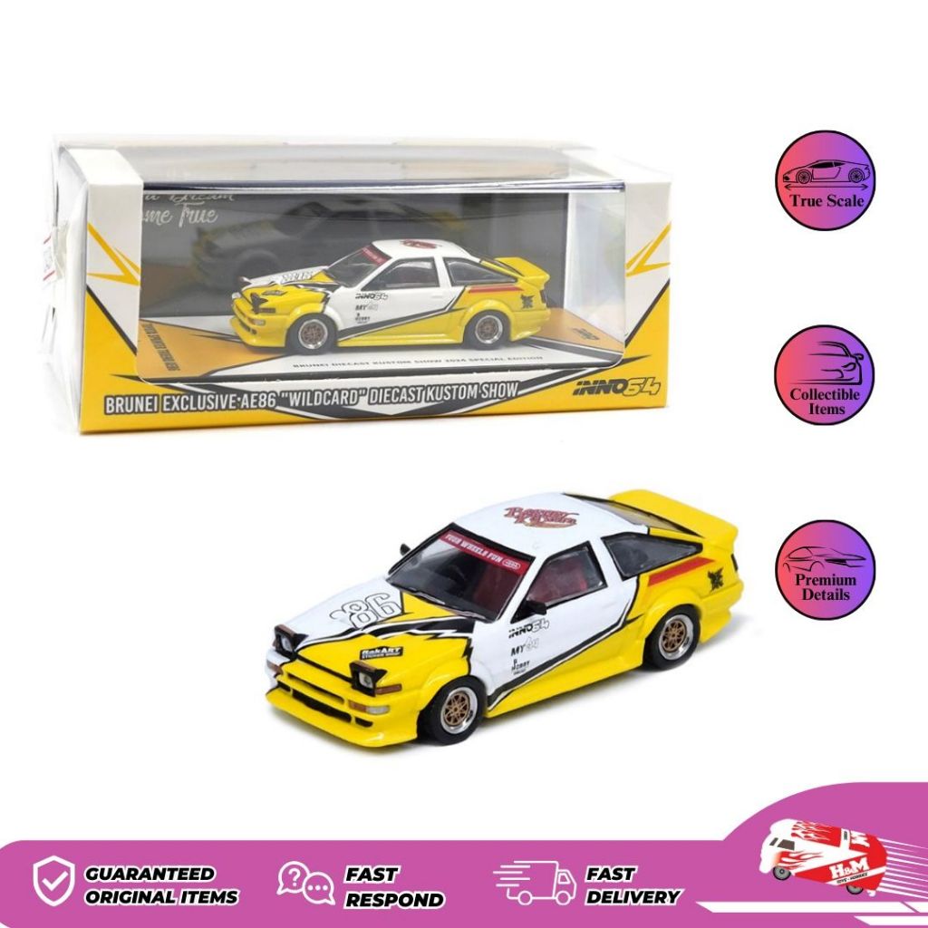 Inno64 Toyota Sprinter Trueno AE86 Brunei Diecast Kustom Show 2024