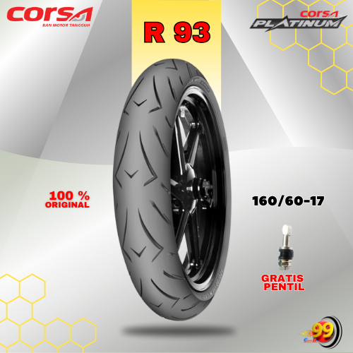Ban Motor MOGE (Motor Batangan) CORSA R93 160/60 Ring 17 Tubeless